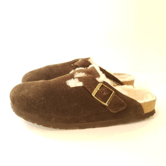 birkenstock clogs fur